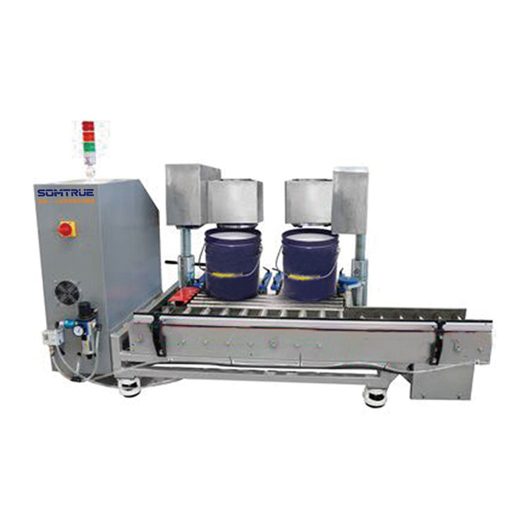 20-100L Barrel Ologbele-Aifọwọyi Pharmaceutical Liquid Filling Machine