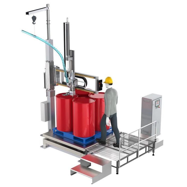 IBC Barrel Rocker Arm Chemical Filling Machine